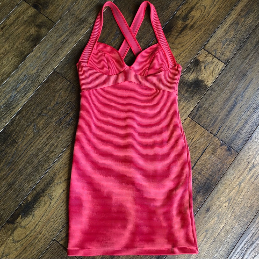 TopShop RED Fitted Strappy Dress